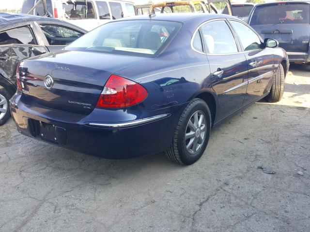 2G4WC582891219502 - 2009 BUICK LACROSSE C BLUE photo 4