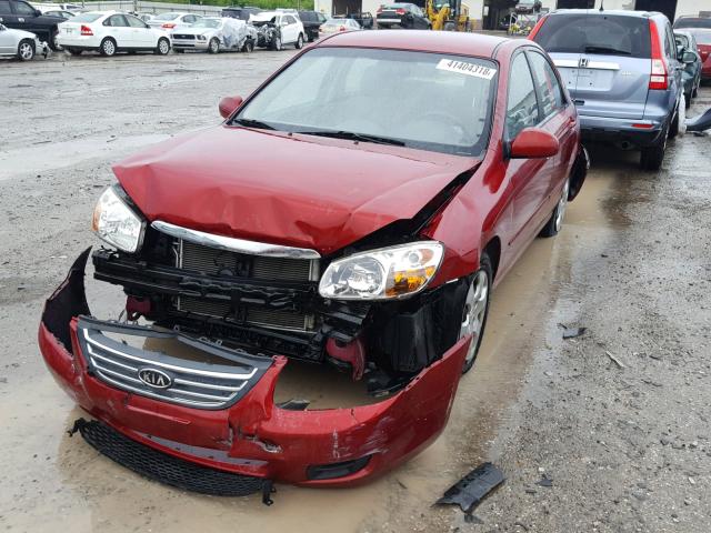 KNAFE121785510753 - 2008 KIA SPECTRA EX RED photo 2