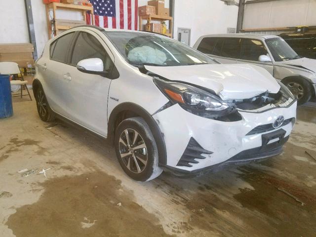 JTDKDTB38J1619866 - 2018 TOYOTA PRIUS C WHITE photo 1