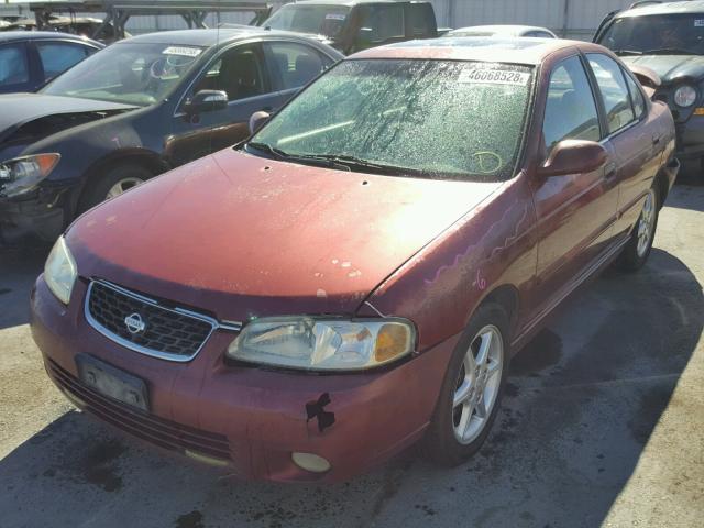 3N1BB51D91L129797 - 2001 NISSAN SENTRA SE RED photo 2