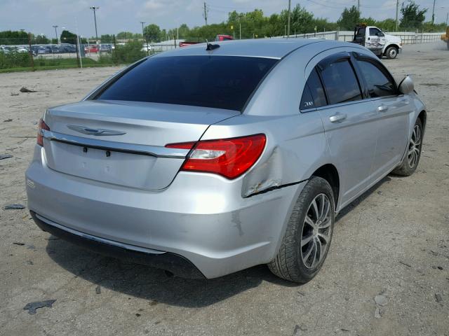 1C3CCBAB5CN167174 - 2012 CHRYSLER 200 LX SILVER photo 4