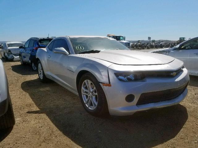 2G1FA1E38F9161834 - 2015 CHEVROLET CAMARO LS SILVER photo 1