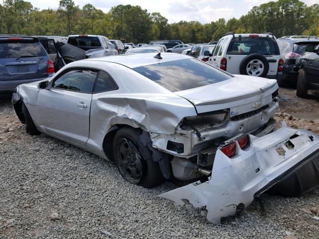 2G1FE1E37C9116268 - 2012 CHEVROLET CAMARO LS SILVER photo 3