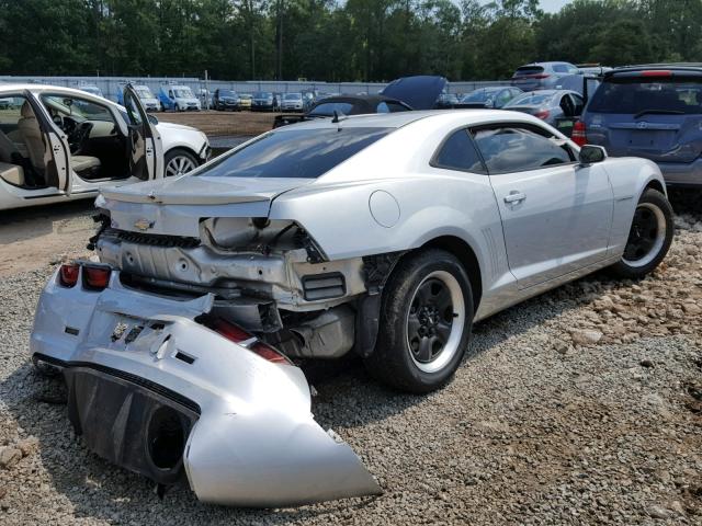 2G1FE1E37C9116268 - 2012 CHEVROLET CAMARO LS SILVER photo 4