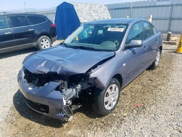 JM1BK12F771646103 - 2007 MAZDA 3 I GRAY photo 2