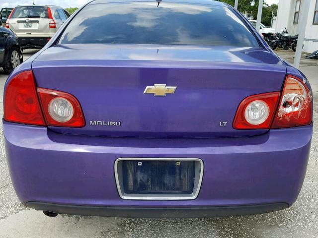 1G1ZC5E15BF185703 - 2011 CHEVROLET MALIBU 1LT PURPLE photo 10