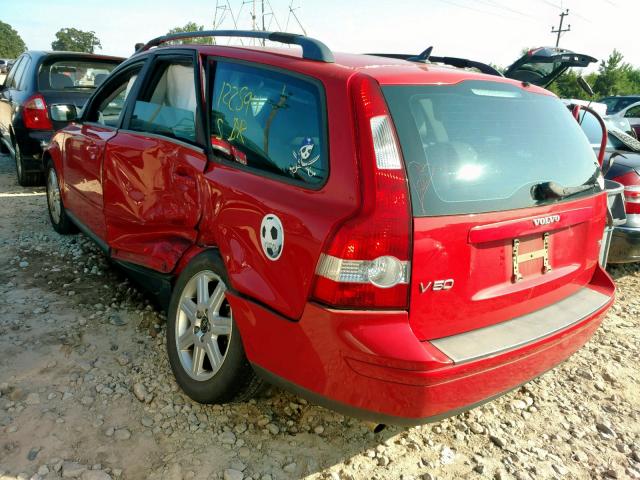 YV1MW682052061766 - 2005 VOLVO V50 T5 RED photo 3