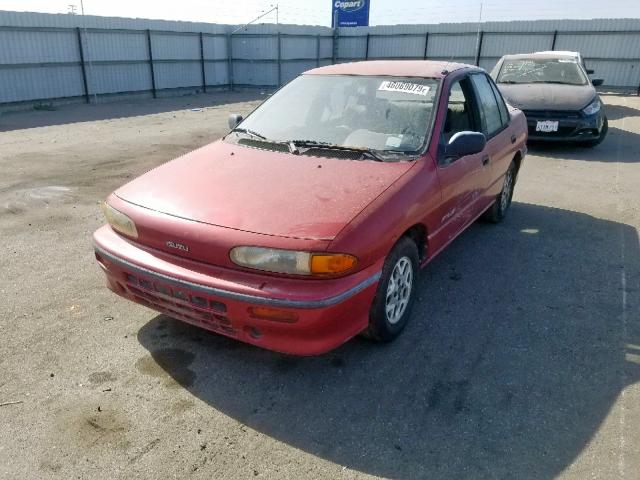 JABRT5362M7417941 - 1991 ISUZU STYLUS S RED photo 2