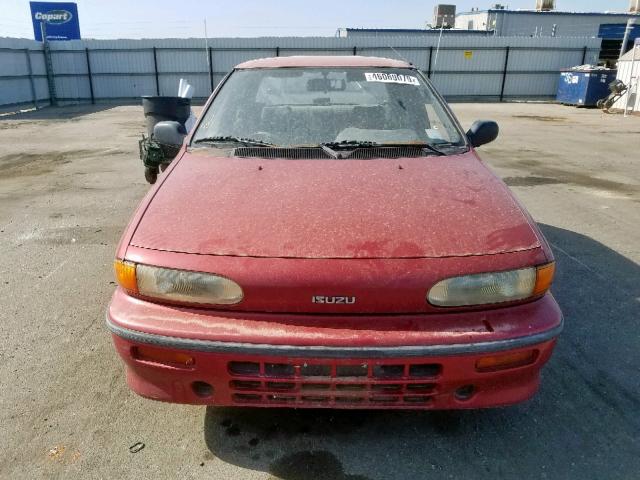 JABRT5362M7417941 - 1991 ISUZU STYLUS S RED photo 9