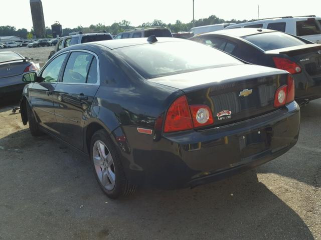 1G1ZB5E00CF176080 - 2012 CHEVROLET MALIBU LS შავი ფოტო 3