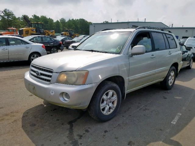 JTEHF21A930120626 - 2003 TOYOTA HIGHLANDER SILVER photo 2