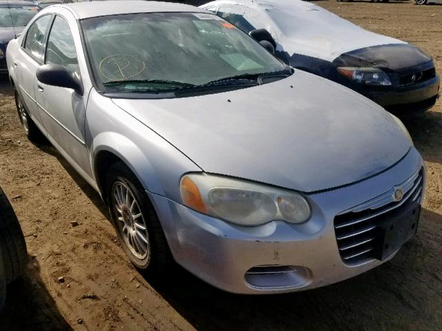 1C3AL56R24N252134 - 2004 CHRYSLER SEBRING LX SILVER photo 1