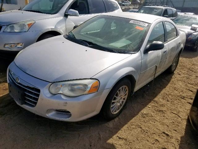 1C3AL56R24N252134 - 2004 CHRYSLER SEBRING LX SILVER photo 2