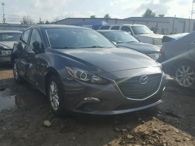 JM1BM1L77E1145923 - 2014 MAZDA 3 TOURING GRAY photo 1