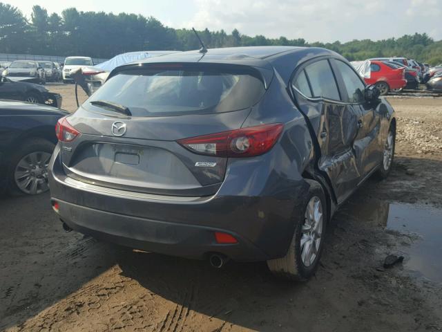 JM1BM1L77E1145923 - 2014 MAZDA 3 TOURING GRAY photo 4