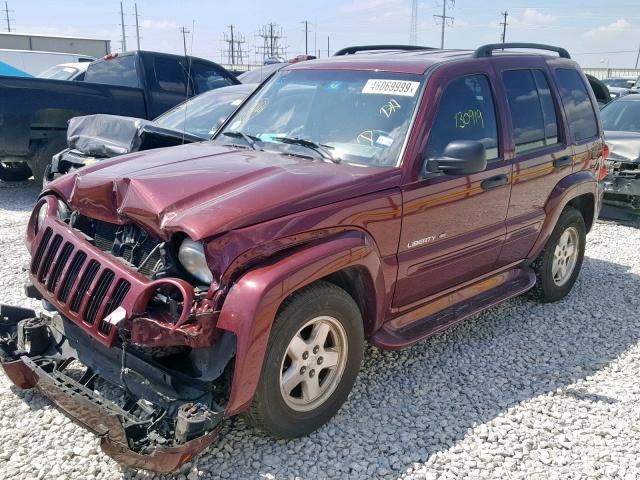 1J4GL58K43W516642 - 2003 JEEP LIBERTY LI RED photo 2