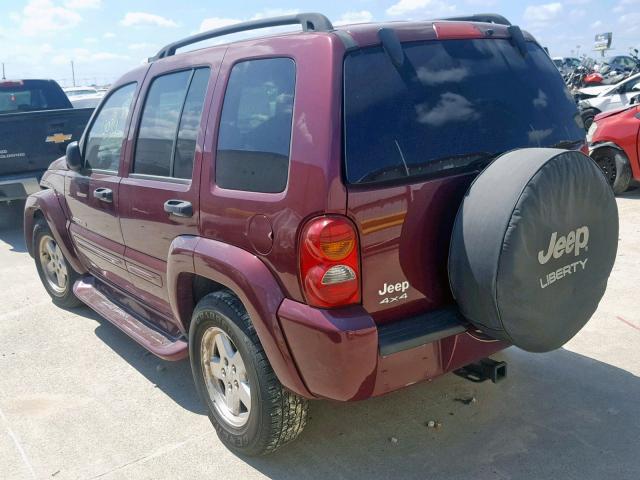 1J4GL58K43W516642 - 2003 JEEP LIBERTY LI RED photo 3