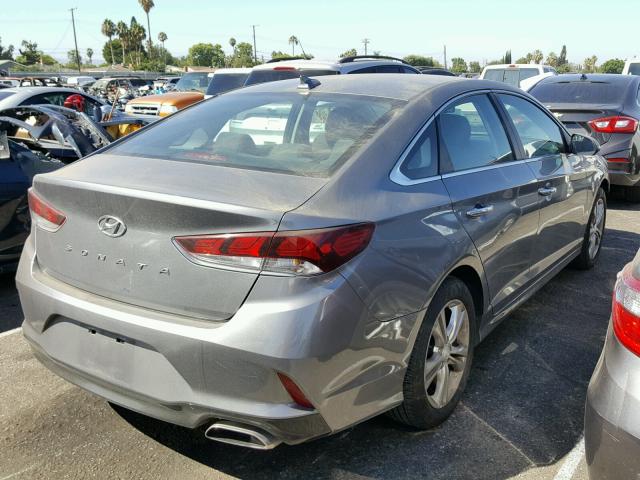 5NPE34AF9JH642342 - 2018 HYUNDAI SONATA SPO GRAY photo 4