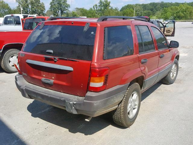 1J4GX48S34C277103 - 2004 JEEP GRAND CHER 红色 照片 4