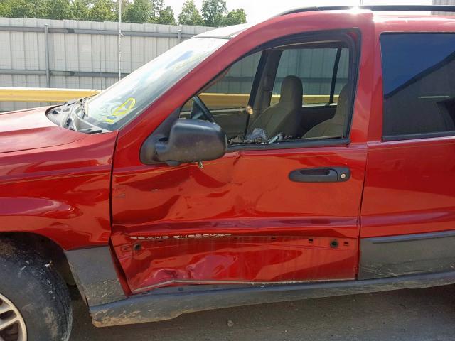 1J4GX48S34C277103 - 2004 JEEP GRAND CHER 红色 照片 9