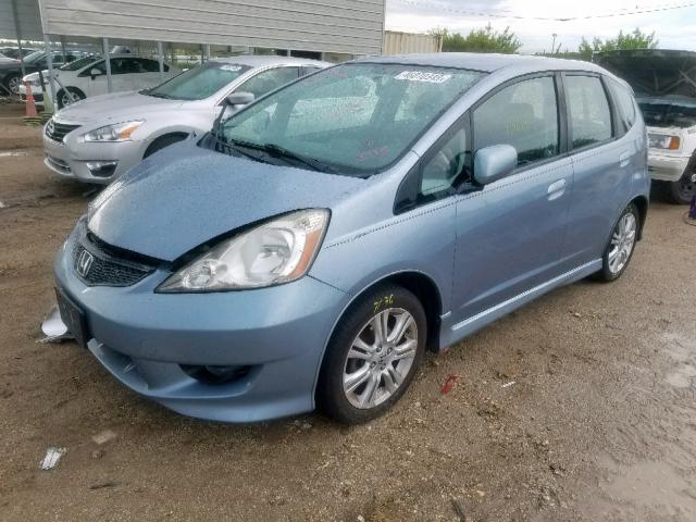 JHMGE8H53BC003778 - 2011 HONDA FIT SPORT BLUE photo 2