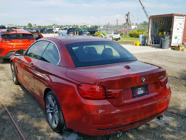 WBA3T3C55G5A42402 - 2016 BMW 435 I RED photo 3