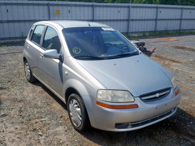 KL1TD62625B327282 - 2005 CHEVROLET AVEO BASE SILVER photo 1