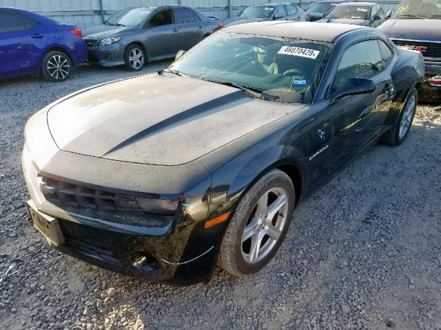 2G1FA1ED5B9201841 - 2011 CHEVROLET CAMARO LS BLACK photo 2