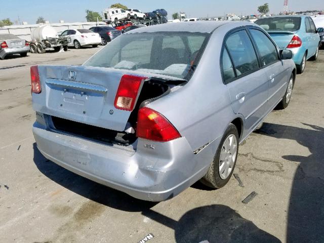 2HGES26741H501388 - 2001 HONDA CIVIC EX SILVER photo 4