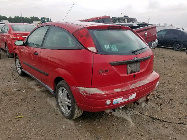 3FAFP31331R219249 - 2001 FORD FOCUS ZX3 RED photo 3