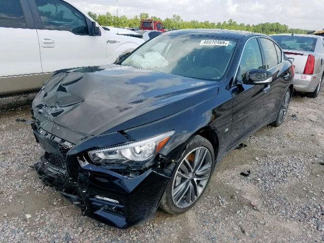 JN1BV7AR9FM405858 - 2015 INFINITI Q50 BASE BLACK photo 2