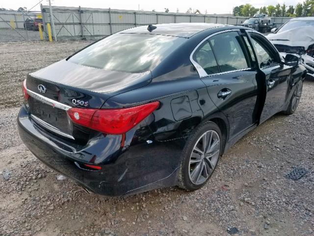 JN1BV7AR9FM405858 - 2015 INFINITI Q50 BASE BLACK photo 4