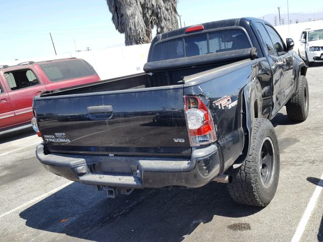 5TFUU4EN4DX052861 - 2013 TOYOTA TACOMA BLACK photo 4