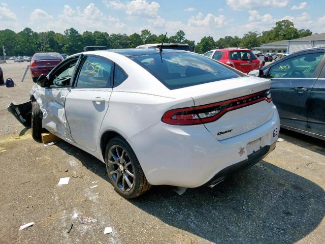 1C3CDFBB2FD266659 - 2015 DODGE DART SXT WHITE photo 3