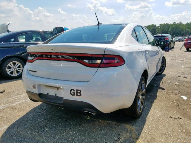 1C3CDFBB2FD266659 - 2015 DODGE DART SXT WHITE photo 4