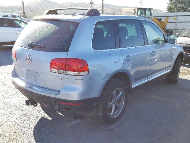 WVGEM77L54D081820 - 2004 VOLKSWAGEN TOUAREG 4. SILVER photo 4