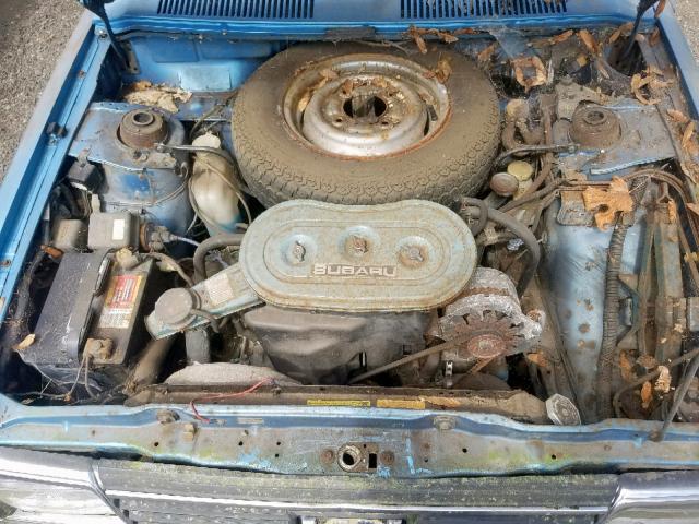 JF23AM31FAG714969 - 1980 SUBARU FORESTER BLUE photo 7