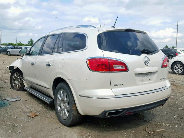 5GAKRCKD5DJ256569 - 2013 BUICK ENCLAVE WHITE photo 3