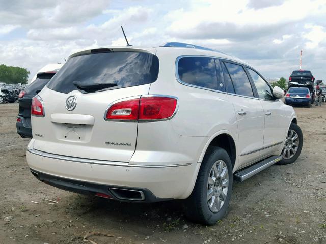 5GAKRCKD5DJ256569 - 2013 BUICK ENCLAVE WHITE photo 4