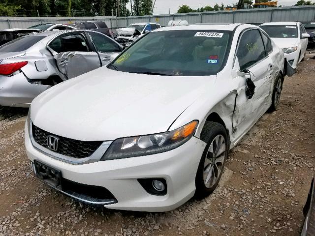 1HGCT1B85EA000303 - 2014 HONDA ACCORD EXL WHITE photo 2