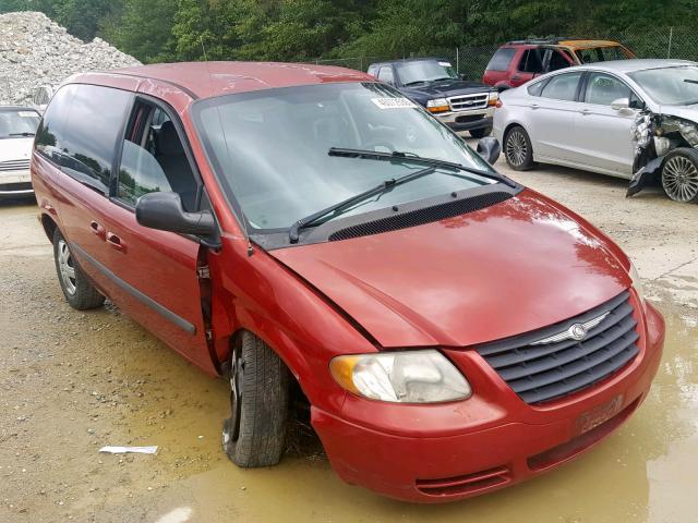 1A4GP45R86B550207 - 2006 CHRYSLER TOWN & COU RED photo 1