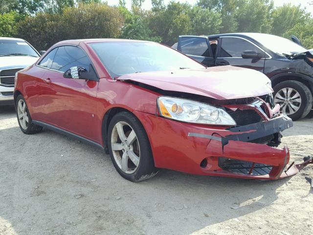 1G2ZH36N874230459 - 2007 PONTIAC G6 GT RED photo 1