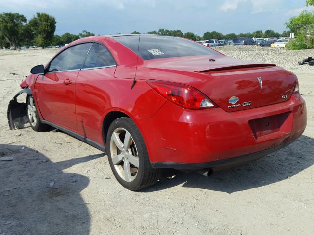 1G2ZH36N874230459 - 2007 PONTIAC G6 GT RED photo 3