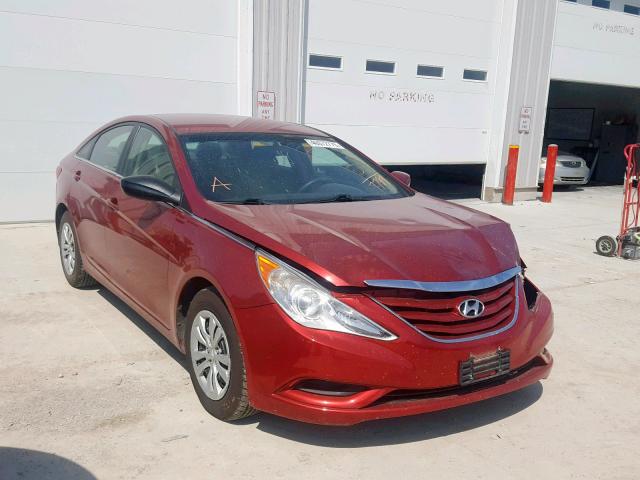 5NPEB4AC1BH047799 - 2011 HYUNDAI SONATA GLS RED photo 1