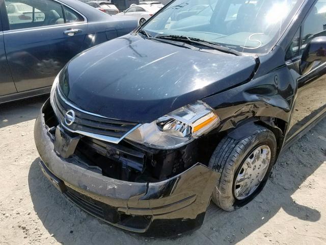 3N1BC1CP0BL475686 - 2011 NISSAN VERSA S BLACK photo 9