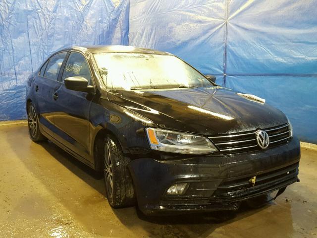 3VWD17AJ0GM265410 - 2016 VOLKSWAGEN JETTA SPOR BLACK photo 1