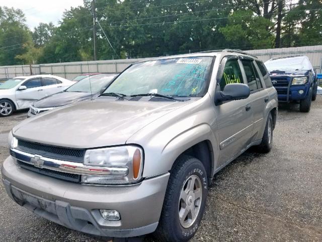 1GNDS13S932232496 - 2003 CHEVROLET TRAILBLAZE GRAY photo 2