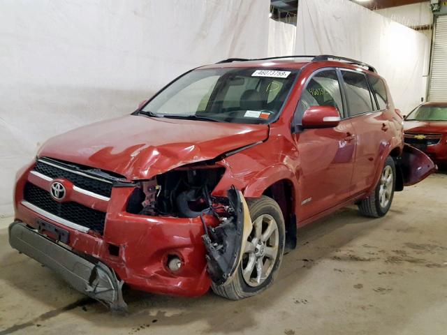 JTMDF4DV9AD027298 - 2010 TOYOTA RAV4 LIMIT RED photo 2