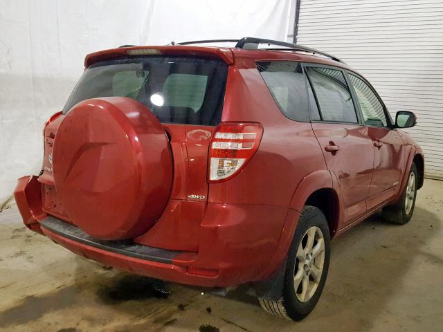 JTMDF4DV9AD027298 - 2010 TOYOTA RAV4 LIMIT RED photo 4