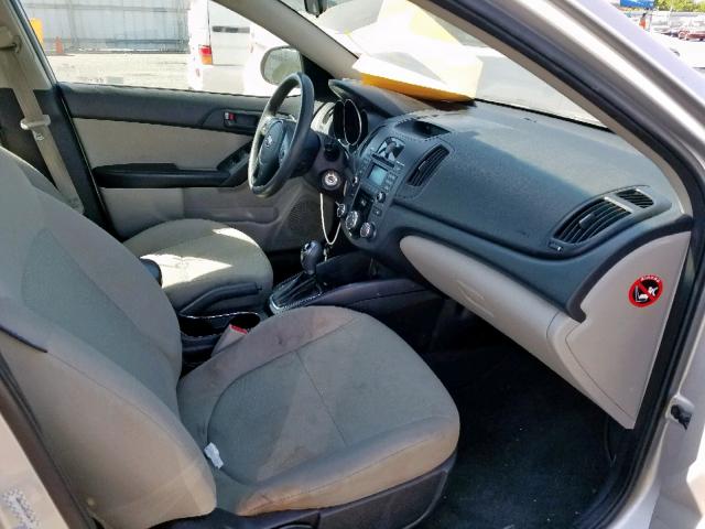 KNAFU4A24C5505176 - 2012 KIA FORTE EX SILVER photo 5